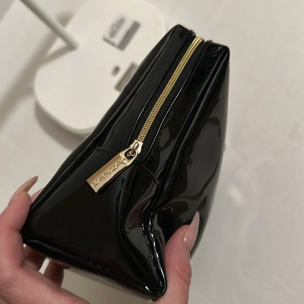 L'anza makeup bag patent leather